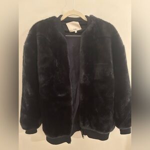 TIBI luxury faux fur jacket
